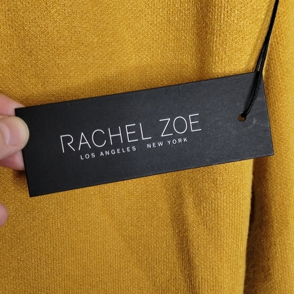 Rachel Zoe Mustard Yellow Cardigan With Pockets Women's Size XS - Picture 5 of 7
